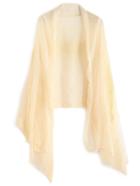 Romwe Apricot Lace Voile Scarf