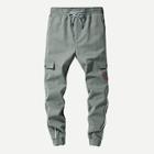 Romwe Men Pocket Decorated Letter Embroidery Drawstring Jeans