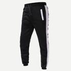 Romwe Guys Contrast Side Drawstring Joggers