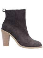 Romwe Grey Pointy High Heeled Boots