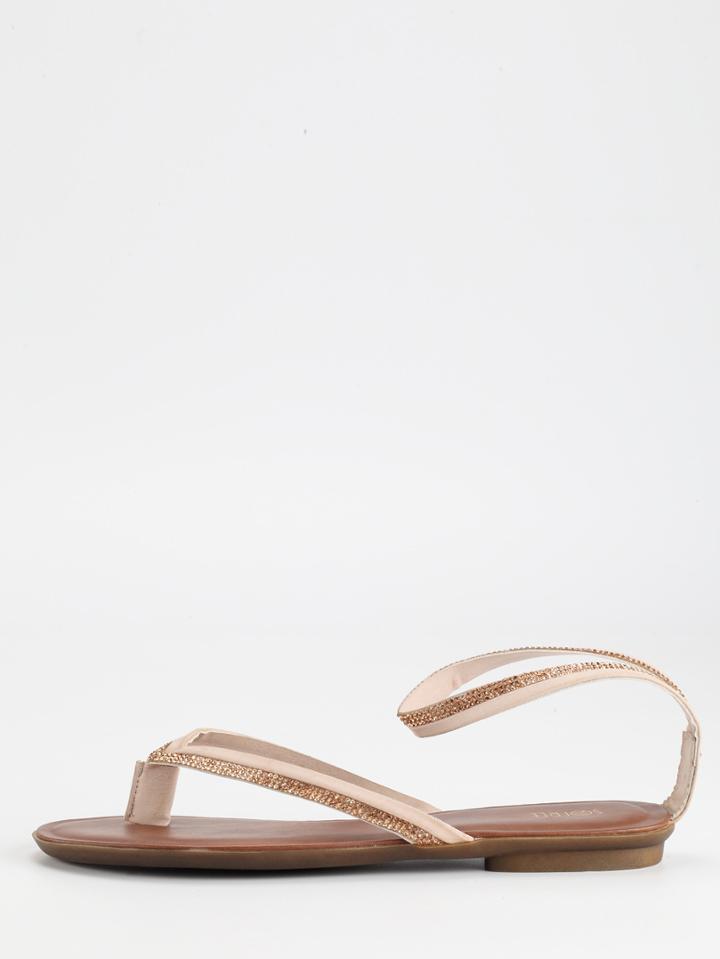 Romwe Pink Flat Flip Sandals