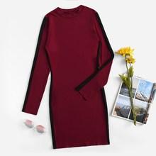 Romwe Cut And Sew Side Dress