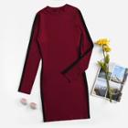 Romwe Cut And Sew Side Dress