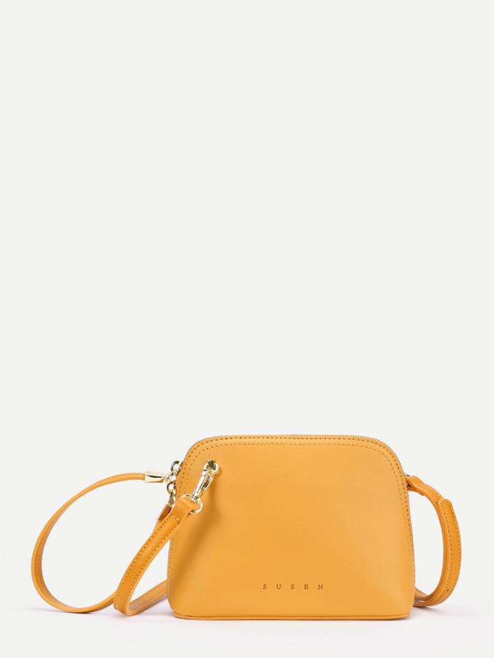 Romwe Pu Cross Body Bag With Convertible Strap