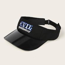 Romwe Guys Letter Embroidery Visor