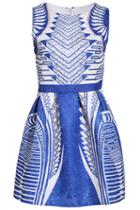 Romwe Geometric Print Jacquard Dress