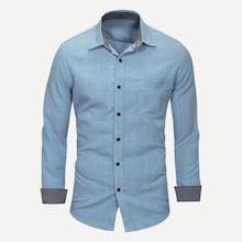 Romwe Guys Plaid Collar Shirt