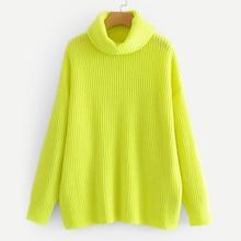 Romwe Turtleneck Drop Shoulder Jumper