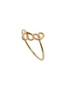 Romwe Gold Heart Feature Ring