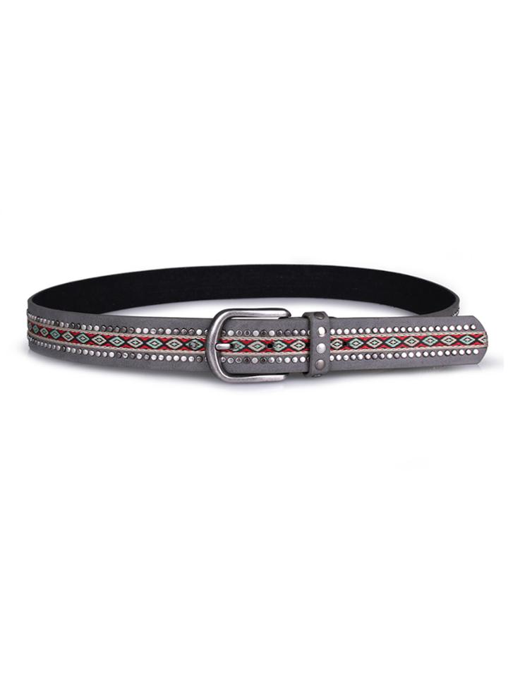 Romwe Embroidery & Studd Decorated Belt