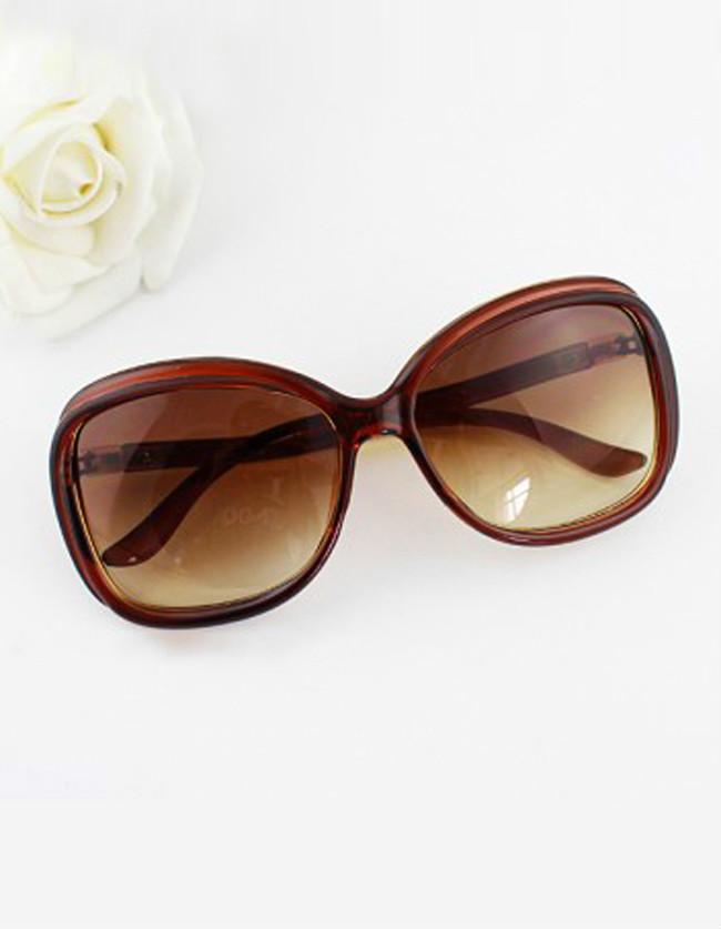 Romwe 2015 New Arrivals 4 Colors Plastic Frames Wrapped Women Resin Lens Sunglasses