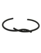 Romwe Punk Rock Black Open Thin Bracelet