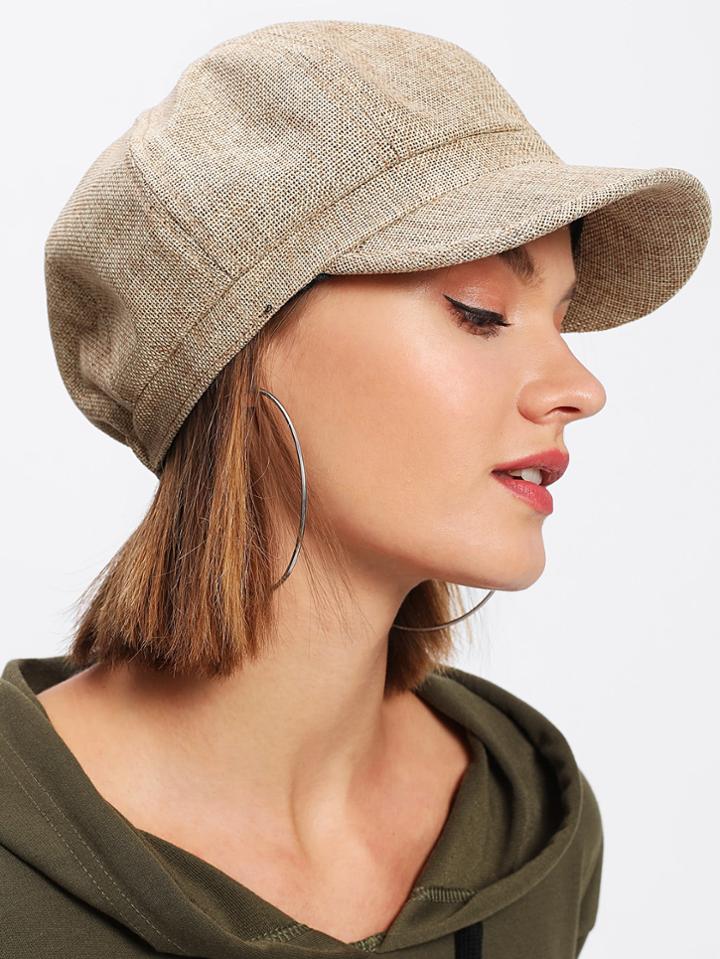 Romwe Elastic Bakerboy Hat