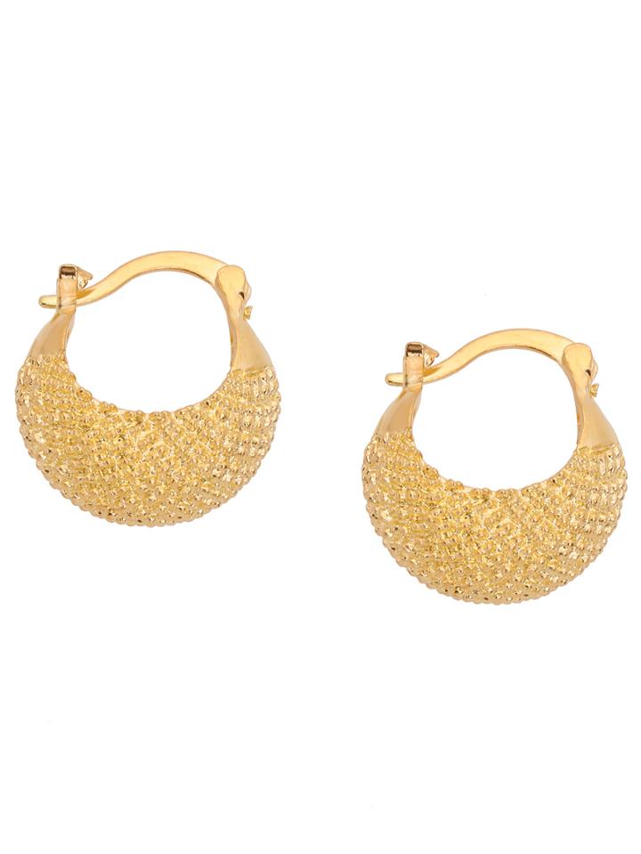 Romwe Golden U-shaped Earrings