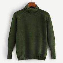 Romwe Rib Trim Raglan Sleeve Sweater