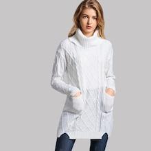 Romwe Pocket Detail High Neck Jumper