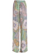 Romwe Paisley Print Wide Leg Pant