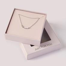 Romwe Mothers Day Gift Rhinestone Decor Necklace 1pc