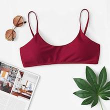 Romwe Spaghetti Strap Swimming Top