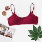 Romwe Spaghetti Strap Swimming Top