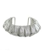 Romwe Silver Plated Adjustable Bracelet And Bangle