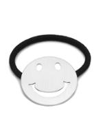 Romwe Silver Plated Smiley Face Hair Tie