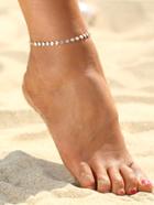 Romwe Sequin Design Chain Anklet
