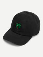 Romwe Embroidered Palm Baseball Cap