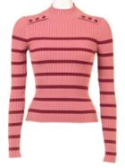 Romwe Long Sleeve Turtleneck Stripe Knitwear