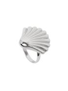Romwe Silver Shell Feature Ring