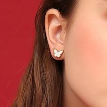 Romwe Butterfly Shaped Stud Earrings