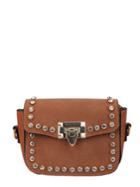 Romwe Studded Shoulder Bag With Double Detachable Strap