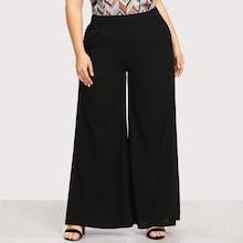 Romwe Plus Wide Leg Pants