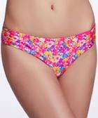 Romwe Rose Red Vintage Floral Bikini Pant