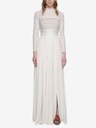 Romwe High Neck Lace 2 In 1 Maxi Dress