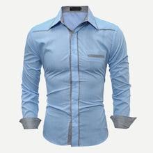 Romwe Men Contrast Plaid Shirt