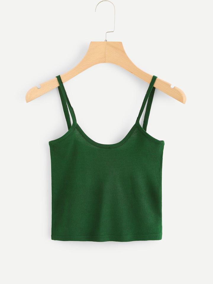 Romwe Basic Spaghetti Strap Top