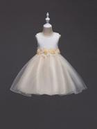 Romwe Stereo Flowers Embroidery Pearls Bow Tie Ball Gown