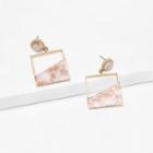 Romwe Cut Out Drop Earrings