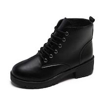 Romwe Chunky Lace-up Ankle Boots