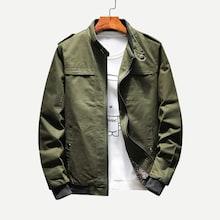 Romwe Men Epaulettes Multi-pocket Jacket