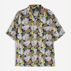 Romwe Guys Single Pocket Pineapple Print Shirt
