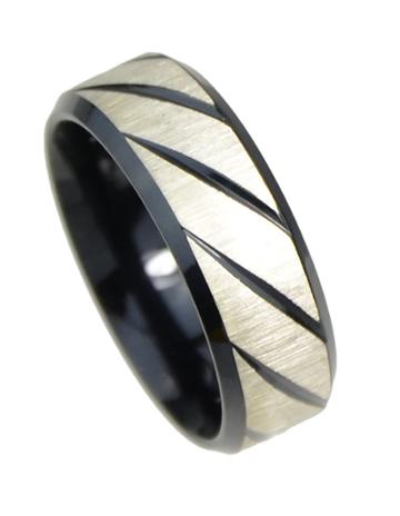 Romwe Black Punk Rock Metal Rings