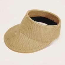 Romwe Solid Straw Paper Visor