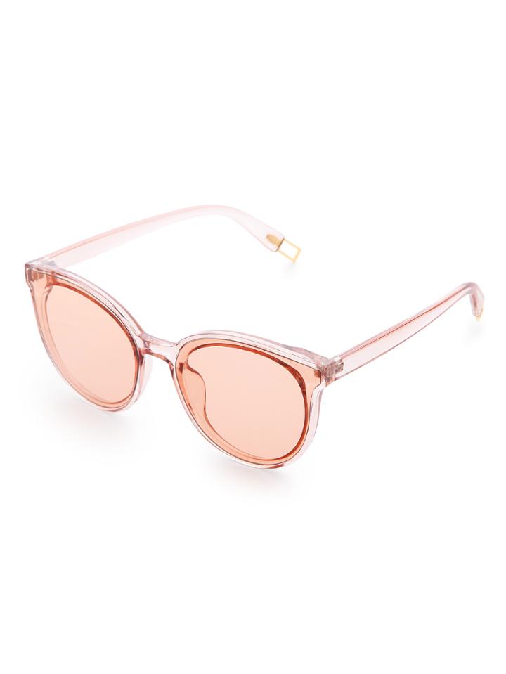 Romwe Light Brown Lens Cat Eye Sunglasses