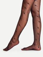 Romwe Flower Pattern Pantyhose Stockings
