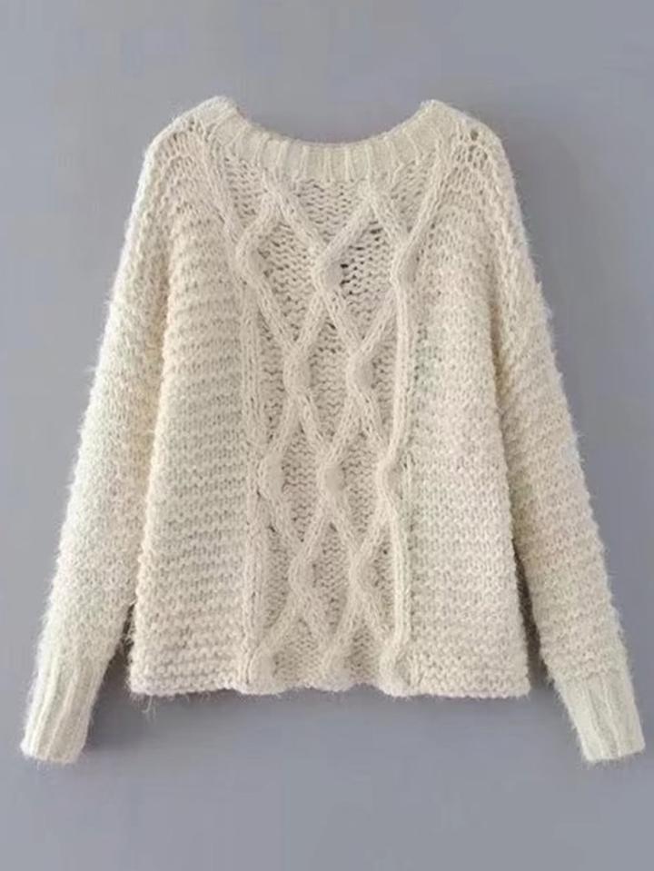 Romwe Drop Shoulder Jumper Sweater