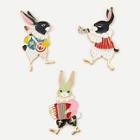 Romwe Rabbit Design Brooch Set 3pcs