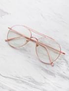 Romwe Clear Lens Aviator Glasses