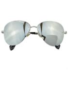 Romwe Silver Pilot Women Sunglasses